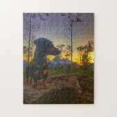 Zonnetijd over de Tetons Legpuzzel (Verticaal)