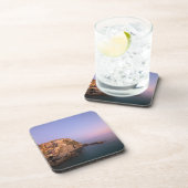 Zonnetijd over het dorp Manarola in Cinque Terre Bier Onderzetter (Rechterzijde)