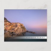Zonnetijd over het dorp Manarola in Cinque Terre Briefkaart (Voorkant)