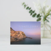 Zonnetijd over het dorp Manarola in Cinque Terre Briefkaart (Staand voorkant)