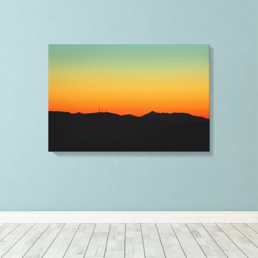 Zonnetijd over het eiland Arran Canvas Afdruk (Insitu (Houten vloer))