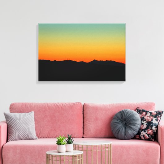 Zonnetijd over het eiland Arran Canvas Afdruk (Insitu (Woonkamer))