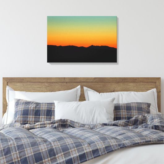 Zonnetijd over het eiland Arran Canvas Afdruk (Insitu (Slaapkamer))