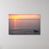 Zonnetijd over het middellandse-zeegebied. canvas afdruk (Voorkant)