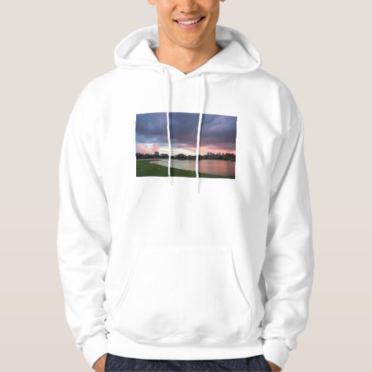 Zonnetijd over het park hoodie (Voorkant)