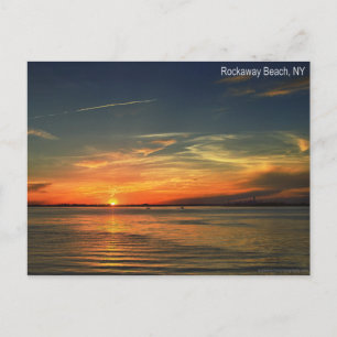 Zonnetijd over Jamaica Bay in Rockaway Briefkaart