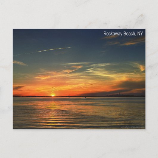 Zonnetijd over Jamaica Bay in Rockaway Briefkaart (Voorkant)