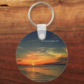 Zonnetijd over Jamaica Bay in Rockaway Sleutelhang Sleutelhanger (Voorkant)