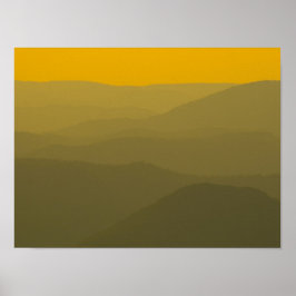 Zonnetijd over West Virginia Alleghenies Poster
