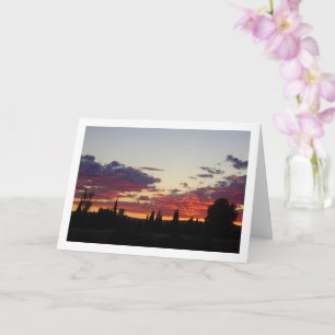 Zonnetijd rond de boom Silhouette Kaart