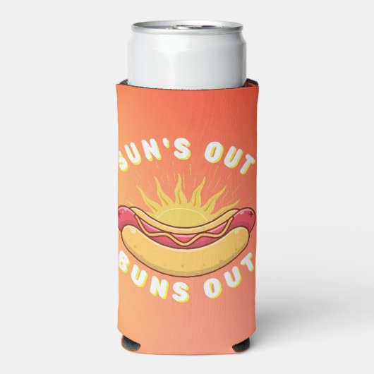 Zonnetijd uit Buns Summer BBQ Seltzer Blikjeskoeler (Seltzer Voorkant)