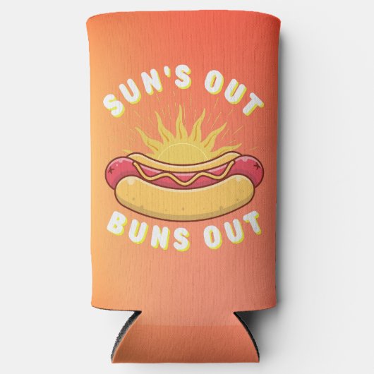 Zonnetijd uit Buns Summer BBQ Seltzer Blikjeskoeler (Voorkant)