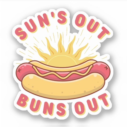 Zonnetijd uit Buns Summer BBQ Sticker (Voorkant)