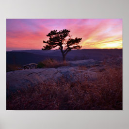 Zonnetijd van Beer Mountain NY Poster