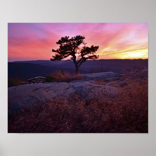 Zonnetijd van Beer Mountain NY Poster (Voorkant)