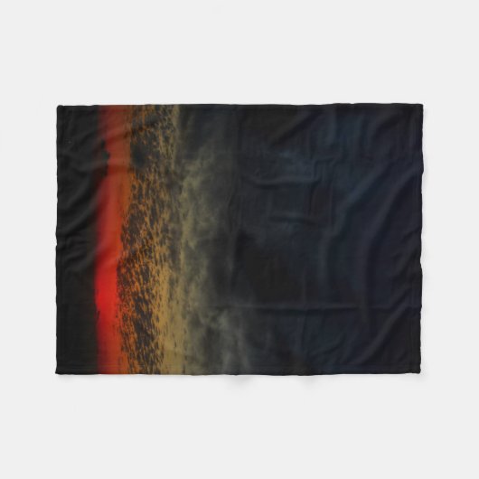 Zonnetijd voor het Storm Fleece Deken (Voorkant (Horizontaal))
