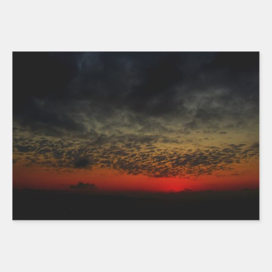 Zonnetijd voor het Storm Inpakpapier Vel (Voorkant)