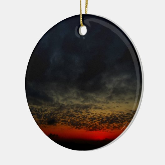 Zonnetijd voor het Storm Keramisch Ornament (Links)