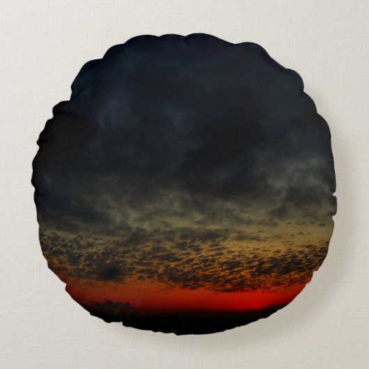 Zonnetijd voor het Storm Rond Kussen (Voorkant)