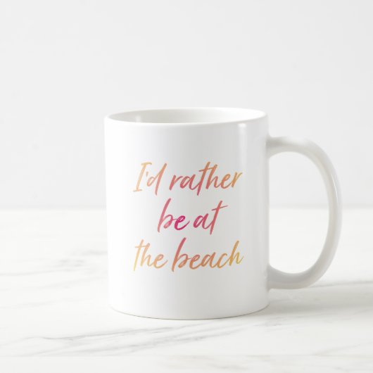 Zonnetijd zou ik liever bij de Mok van het strand (Rechts)