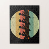 Zonneuniversiteit van Sweep Rowing Crew 4 Personte Legpuzzel (Verticaal)