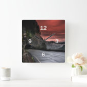 Zonneuruurklok Vierkante Klok (Huis)