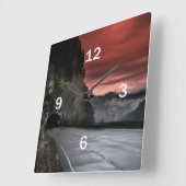 Zonneuruurklok Vierkante Klok (Hoek)