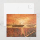 Zonneuur in het verleden briefkaart (Voorkant / Achterkant)