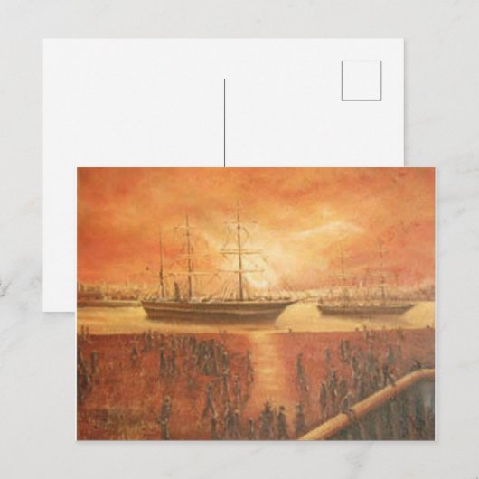 Zonneuur in het verleden briefkaart (Voorkant / Achterkant)