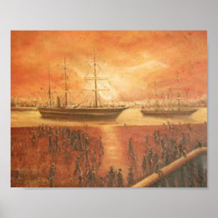 Zonneuur in het verleden poster