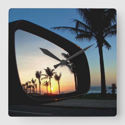 Zonneuur in Rio Vierkante Klok (Voorkant)