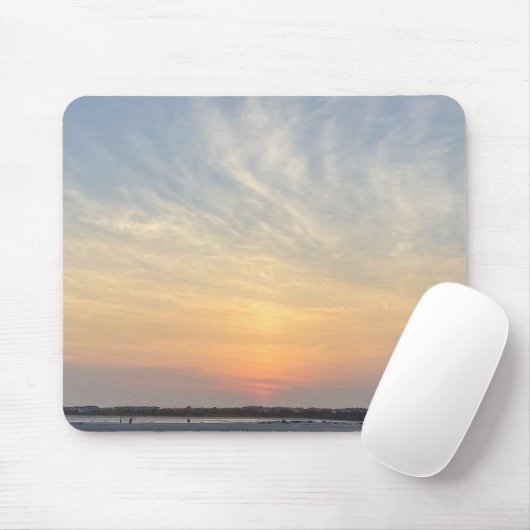 Zonneuur op het punt muismat (Met muis)