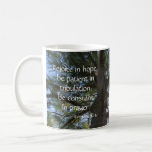 Zonneuw door de sinusboom, Bijbel Verse Hope en Pr Koffiemok