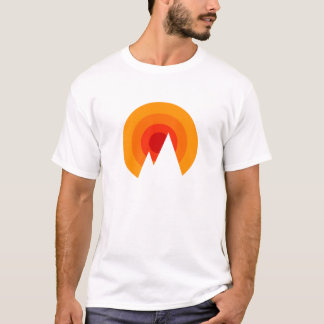 Zonneuwen en bergen t-shirt