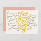 Zonneuwen en Regen briefkaart (Voorkant / Achterkant)