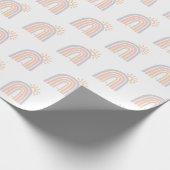 Zonneuwen en regenbogen cadeaupapier (Hoek)