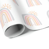 Zonneuwen en regenbogen cadeaupapier (Rol Hoek)
