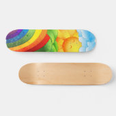 Zonneuwen en regenbogen skateboard (Horizontaal)