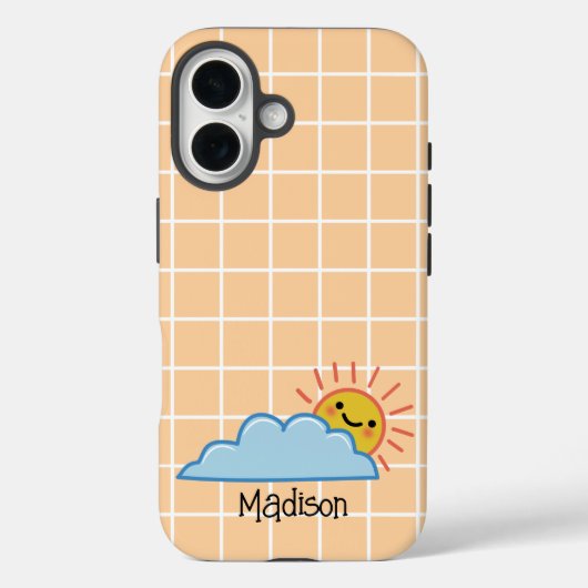 Zonneuwen en wolken op maat Case-Mate iPhone case (Achterkant)