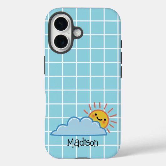 Zonneuwen en wolken op maat Case-Mate iPhone case (Achterkant)