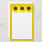 Zonneuwheid op een bankschroef briefpapier (Voorkant / Achterkant)