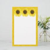 Zonneuwheid op een bankschroef briefpapier (Staand voorkant)