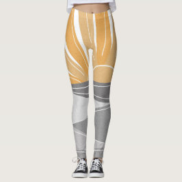Zonneuwzonneschijn op de grijze schaduw leggings