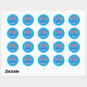 Zonnevakantie Ronde Sticker (Vel)