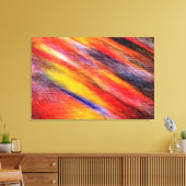 Zonnevaste Abstracte kleuren Canvas Afdruk (Insitu (Woonkamer))