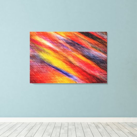 Zonnevaste Abstracte kleuren Canvas Afdruk (Insitu (Houten vloer))