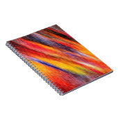 Zonnevaste Abstracte kleuren Notitieboek (Rechterzijde)