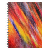 Zonnevaste Abstracte kleuren Notitieboek (Voorkant)