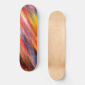 Zonnevaste Abstracte kleuren Persoonlijk Skateboard (Voorkant)
