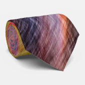 Zonnevaste Abstracte kleuren Stropdas (Opgerold)